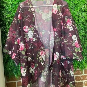 Floral Sheer Kimono
